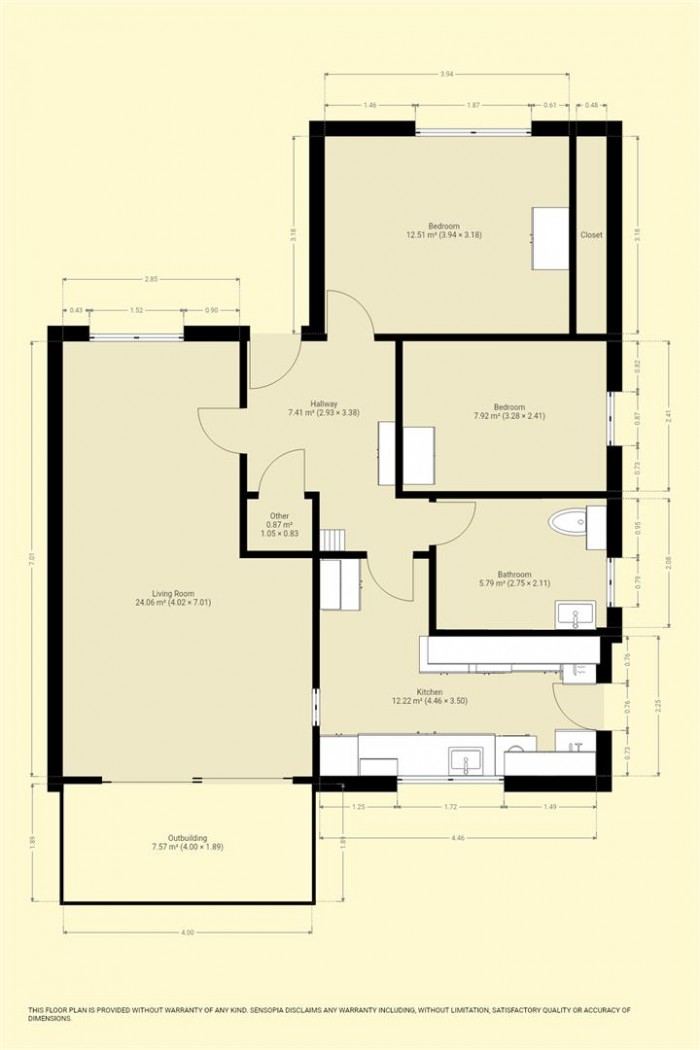 Floorplan for Cedar Close, Chard