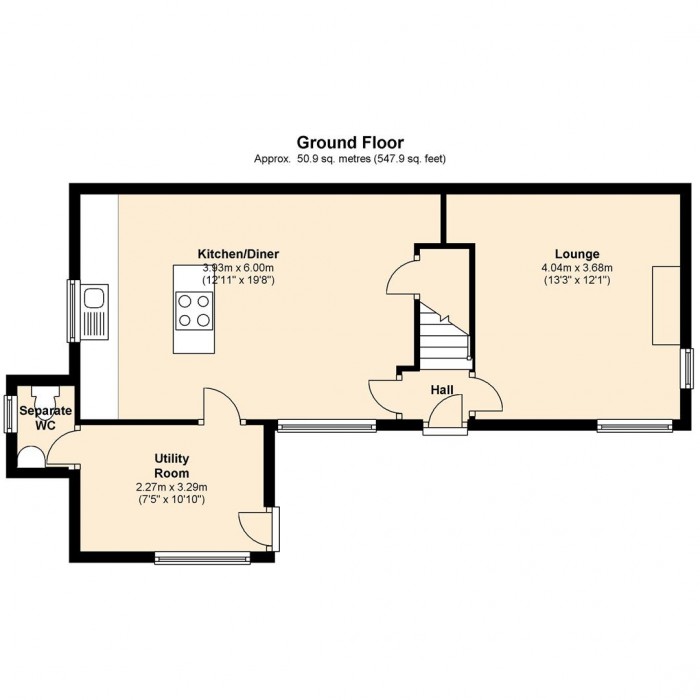 Floorplan for Hemyock, Cullompton