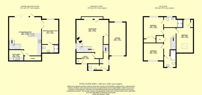 Floorplan for Langdons Way, Tatworth