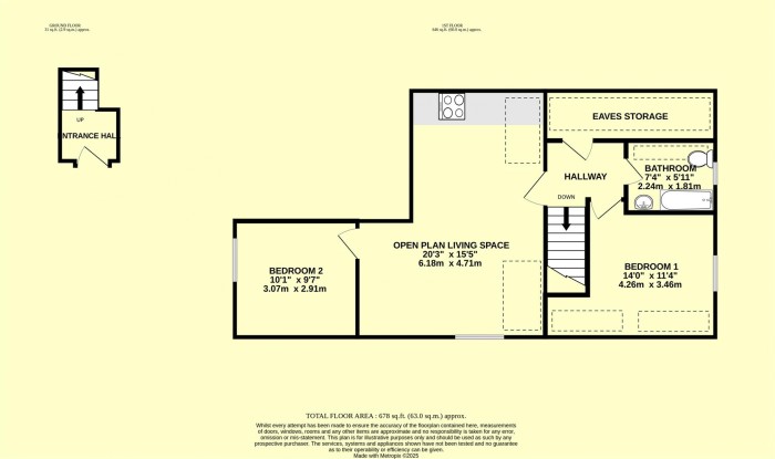 Floorplan for Fore Street, Chard