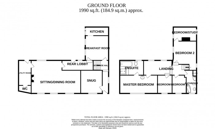 Floorplan for High Street, Winsham, Chard