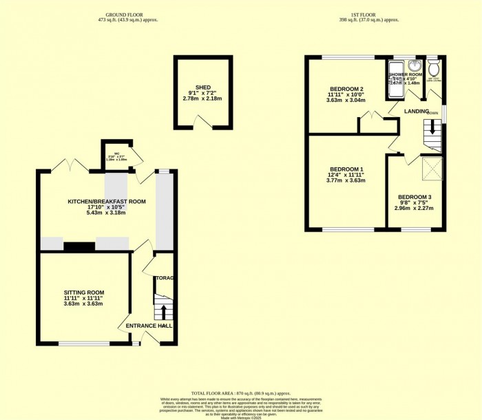 Floorplan for Henson Park, Chard