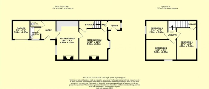 Floorplan for Stoke Abbott