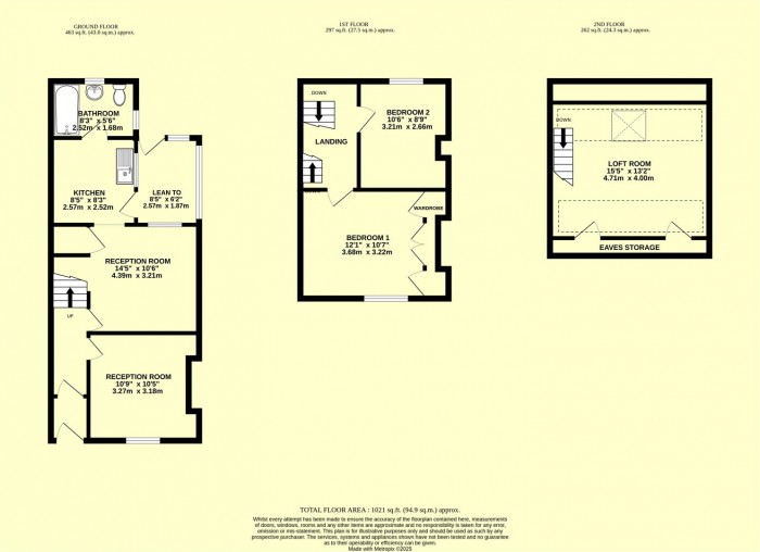 Floorplan for Cambridge Street, Chard
