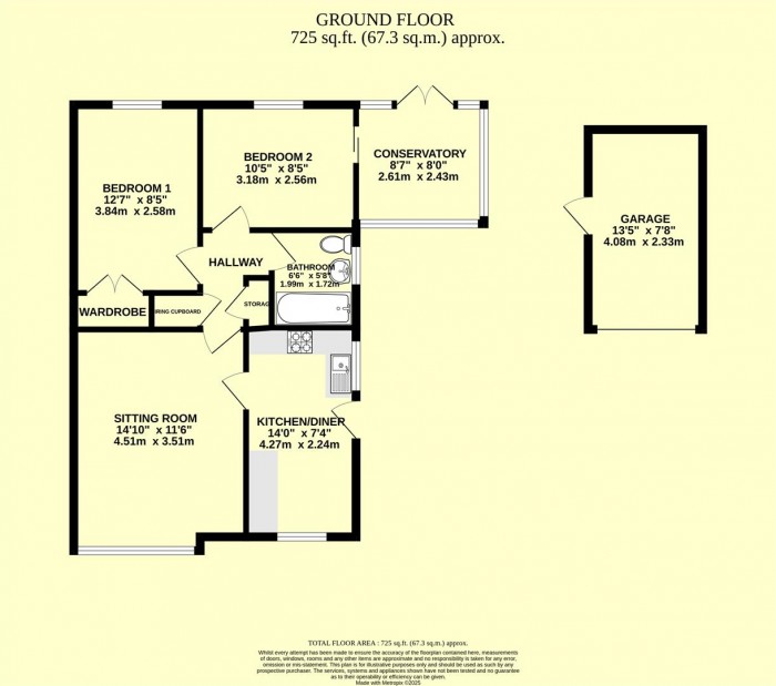 Floorplan for John Gunn Close, Chard