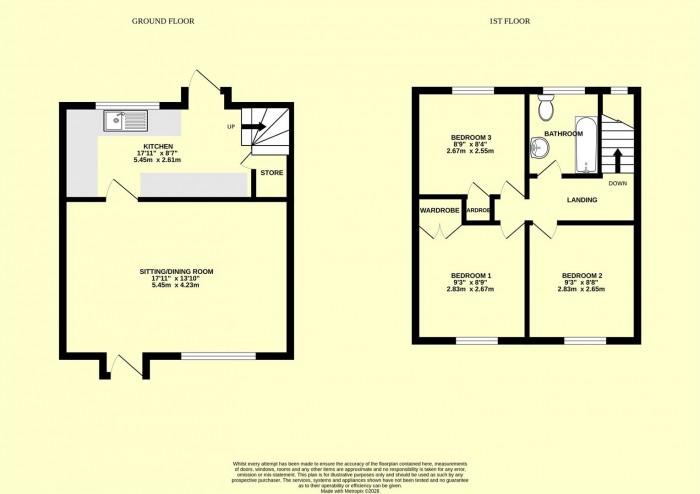 Floorplan for West Street, Hinton St. George
