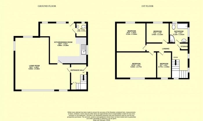 Floorplan for Back Street, Winsham, Chard