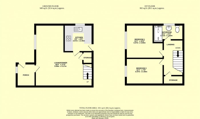 Floorplan for High Street, Chard