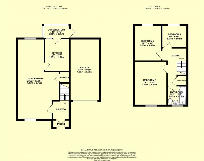 Floorplan for Hollingarth Way, Hemyock, Cullompton