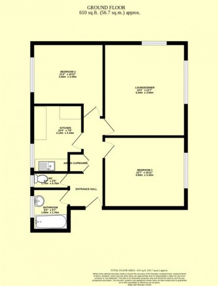 Floorplan for Henson Park, Chard