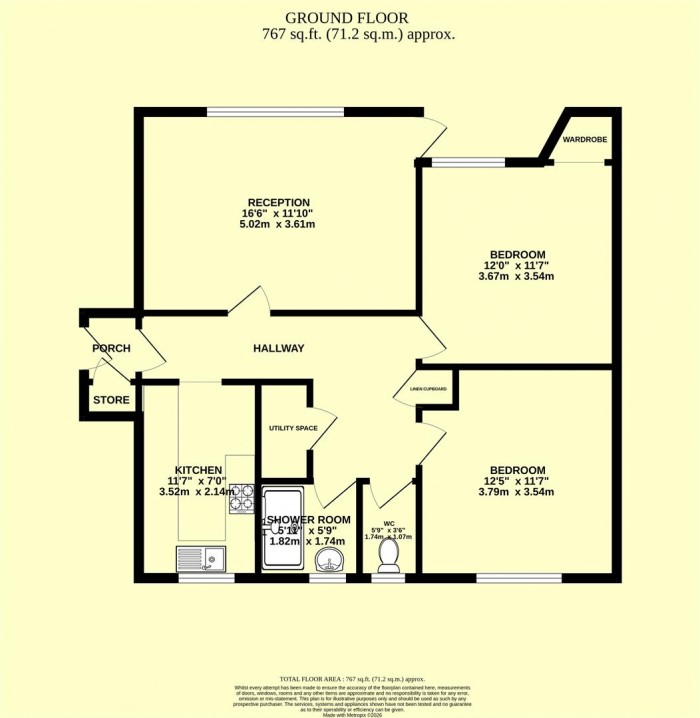 Floorplan for Wambrook, Chard
