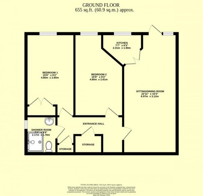 Floorplan for Victoria Avenue, Chard