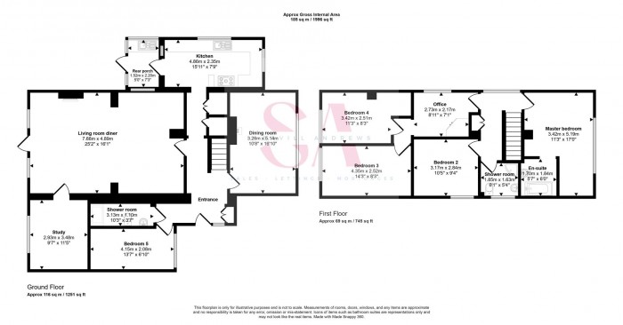 Floorplan for Furnham Crescent, Chard