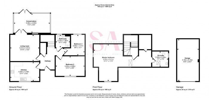 Floorplan for Lime Close, Chard