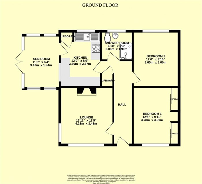 Floorplan for King Cuthred Close, Chard