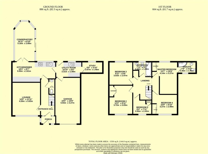 Floorplan for Ashcroft, Chard