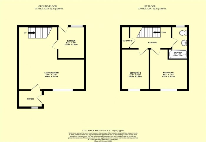 Floorplan for High St, Chard