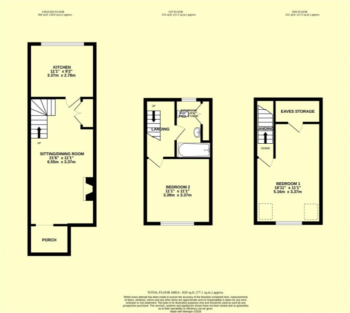 Floorplan for Helliers Road, Chard
